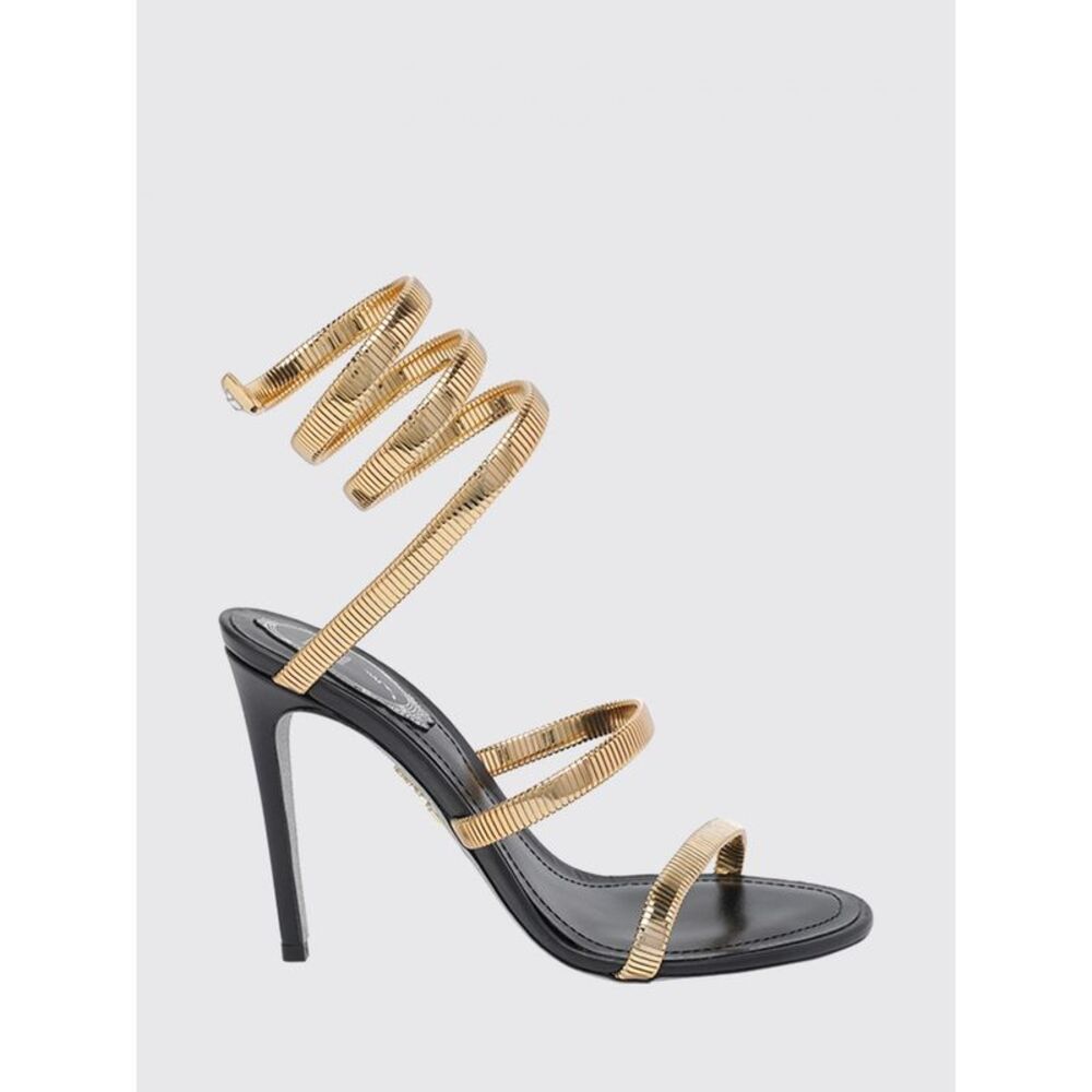 Rene Caovilla Juniper Stiletto Sandals With Iconic Snake Strap